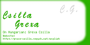 csilla grexa business card